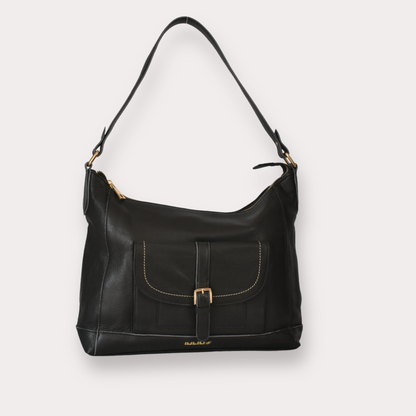 Bolso de Hombro de Cuero Negro – Elegante y Funcional – IULIUS-0