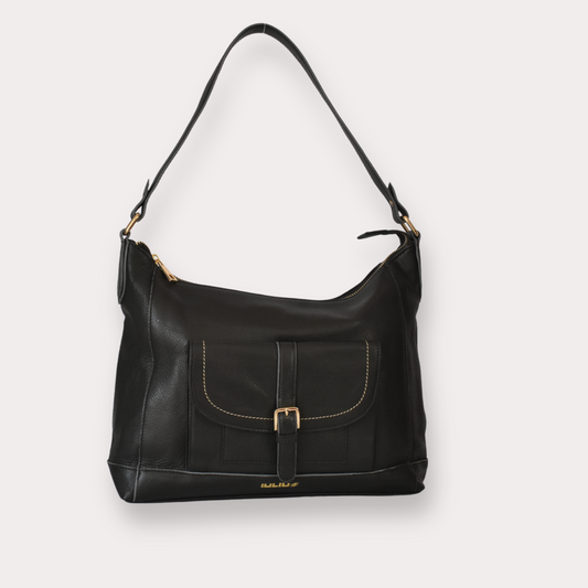Bolso de Hombro de Cuero Negro – Elegante y Funcional – IULIUS-0